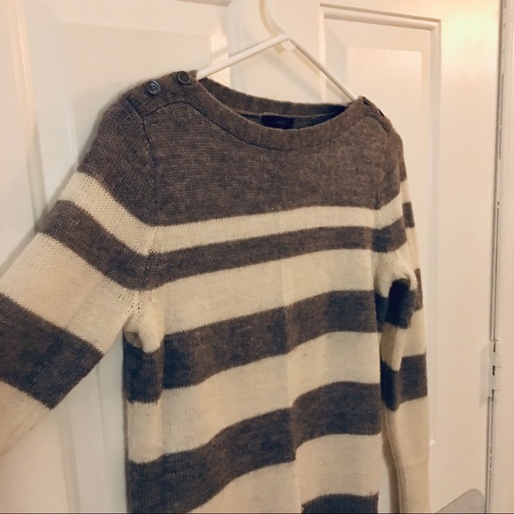 J. Crew Mohair Sweater (Grey/ivory, Size Small) - Picture 8 of 13